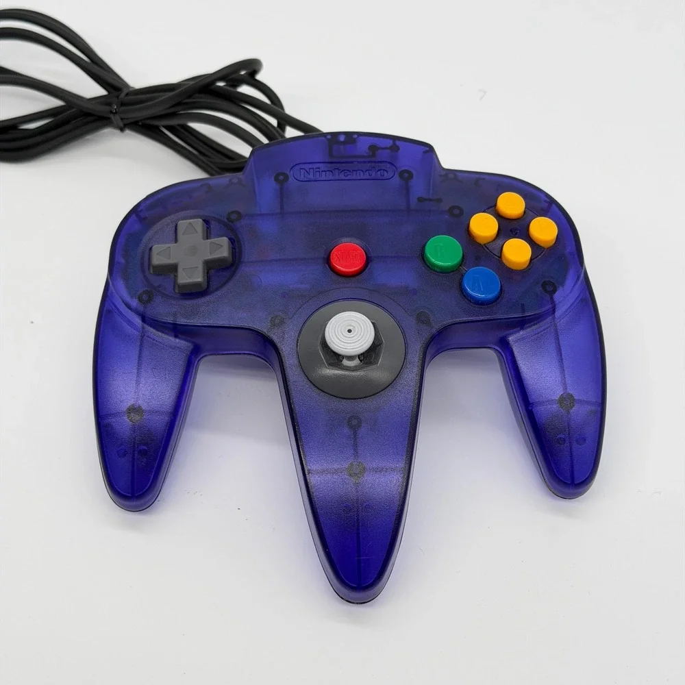Nintendo 64 Controller Grape Purple Funtastic Series OEM N64 NUS-005 Translucent